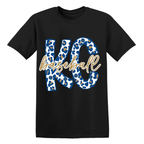 KC Baseball Leopard Short Sleeve