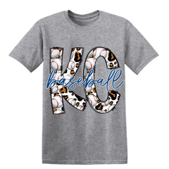 KC Baseball Cheetah Short Sleeve