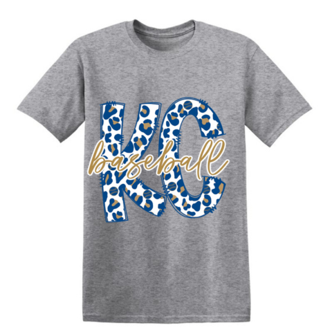 KC Baseball Leopard Short Sleeve