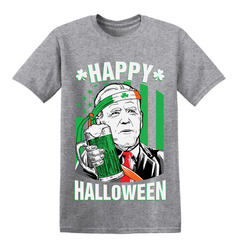 Biden Happy Halloween St. Patrick's Short Sleeve