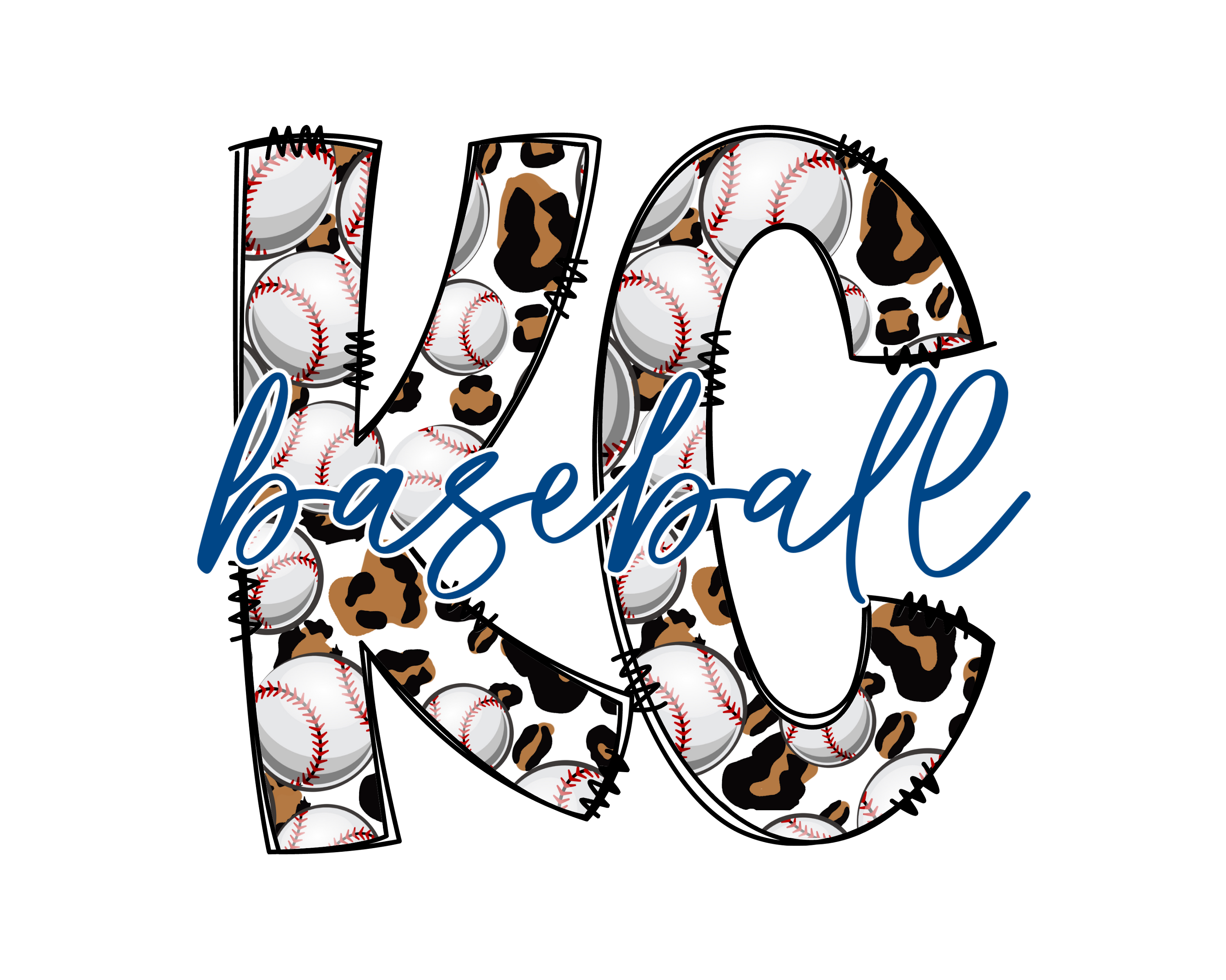 KC Baseball Cheetah Short Sleeve