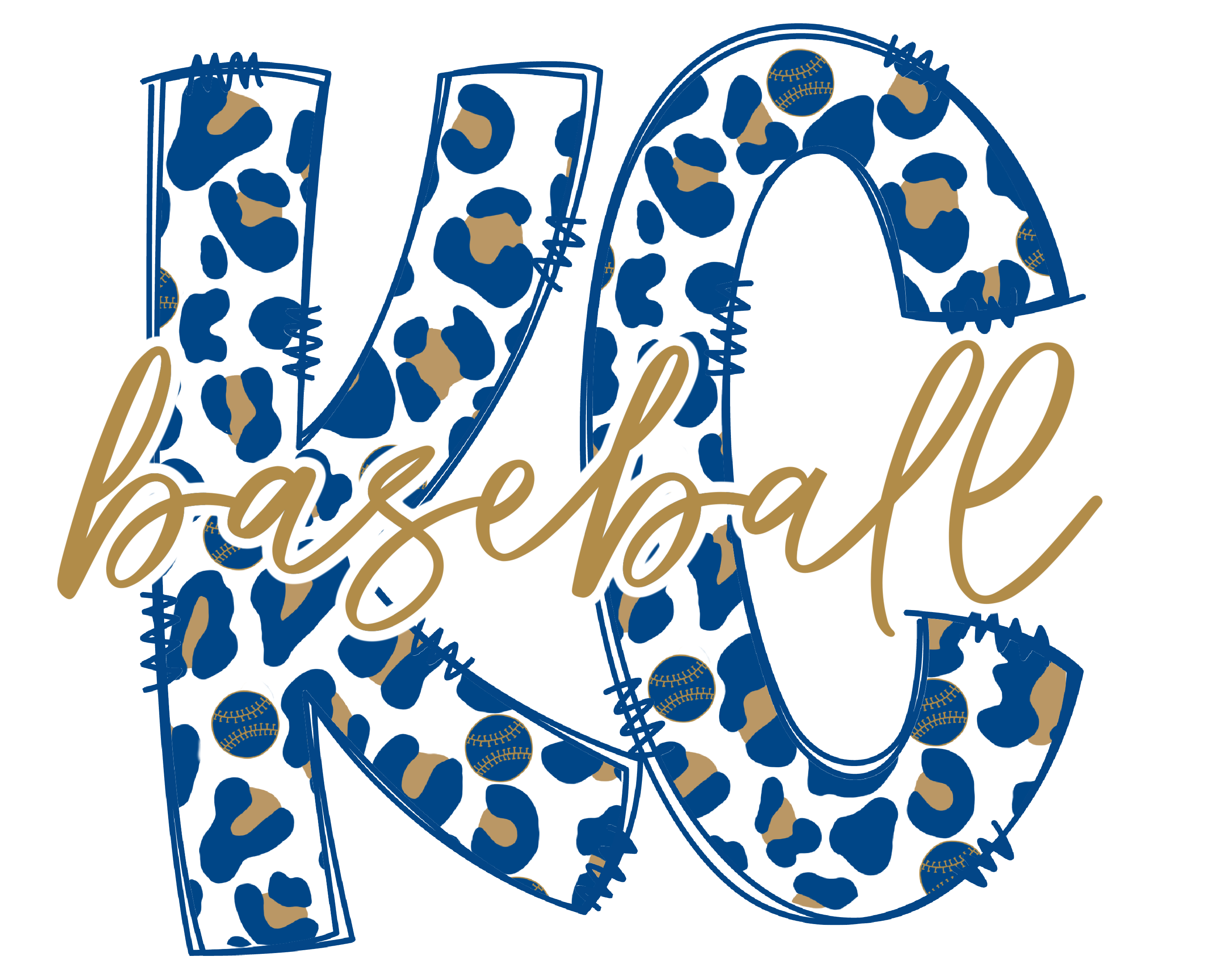 KC Baseball Leopard Short Sleeve