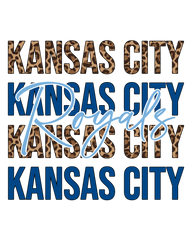 KC Royals Leopard Short Sleeve