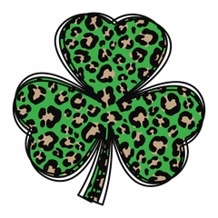 Green Leopard  Clover Short Sleeve