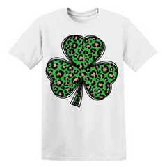 Green Leopard  Clover Short Sleeve